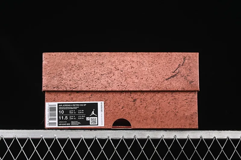 All categories Air Jordan Jordan series basketball shoes Air Jordan 4 L version Nigel Sylvester x Air Jordan 4 OG "Brick By Brick" AJ4 Joe 4 Orange Brown Suede HF4340-800